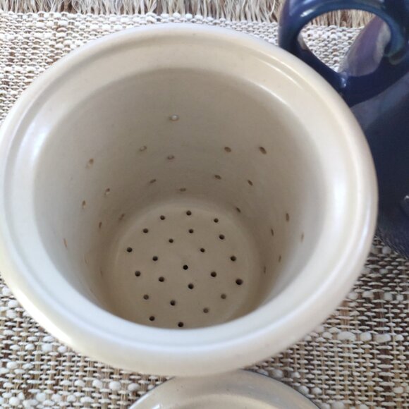 RKM Rheinsberger Germany Set of 4, VTG Jam Pot, Butter Dish, Tea Mug signed, - Picture 9 of 14